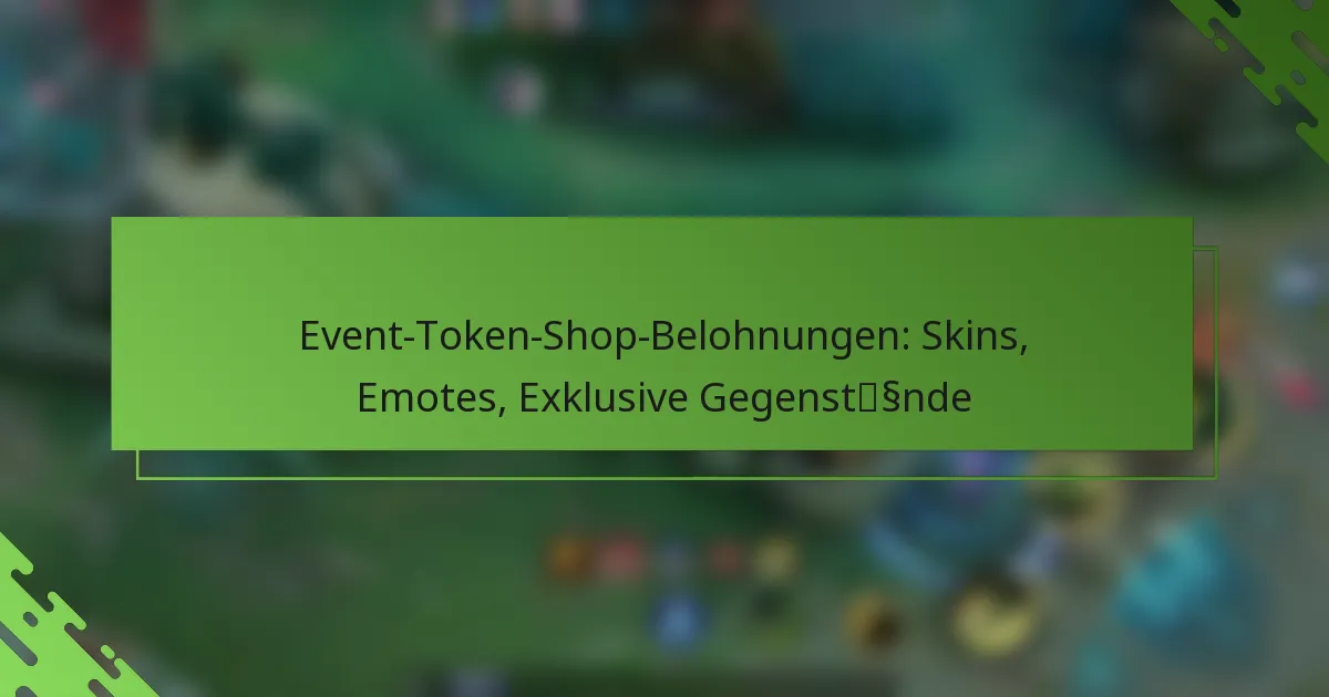 Event-Token-Shop-Belohnungen: Skins, Emotes, Exklusive Gegenstände